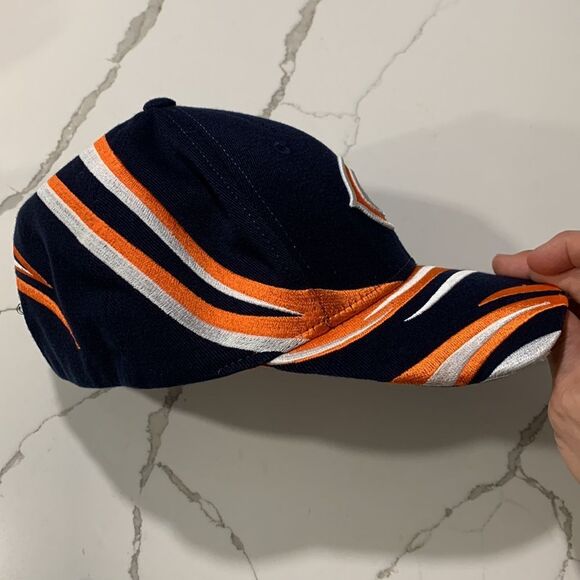 Chicago Bears NFL Baseball Hat Wrap Around Coloring Rare Navy Blue Reebok - Picture 4 of 7